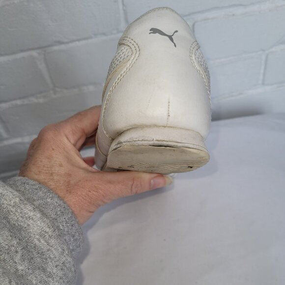 PUMA Shoes Roma Basic Junior Trainers White/Light Grey Size 4.5 - Picture 9 of 9